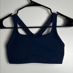 Lululemon Ultralu Square Neck Workout Bra Navy Size 2 B/C